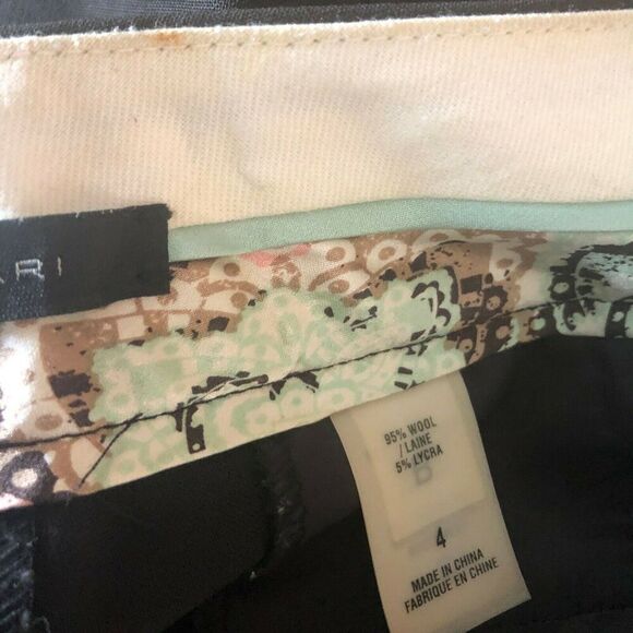 ELIE TAHARI Wool Brown Wide Leg Trouser Dress Career Pants Women's Size 4 - Picture 8 of 9